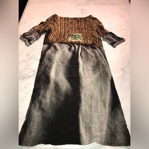 Alison & Antoni 100% Silk Dress 3D Print Size 8